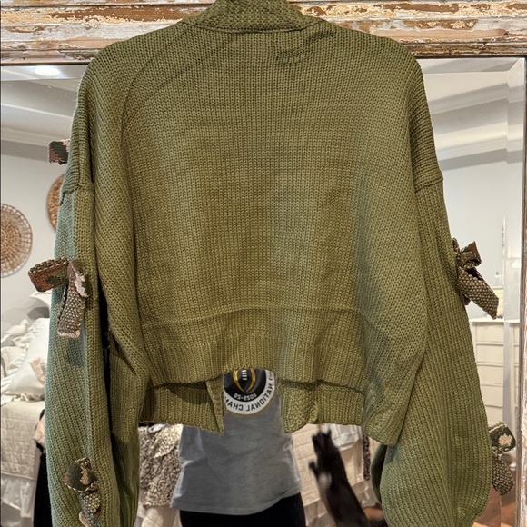 Blakeley camo bow cardigan - Picture 4 of 5